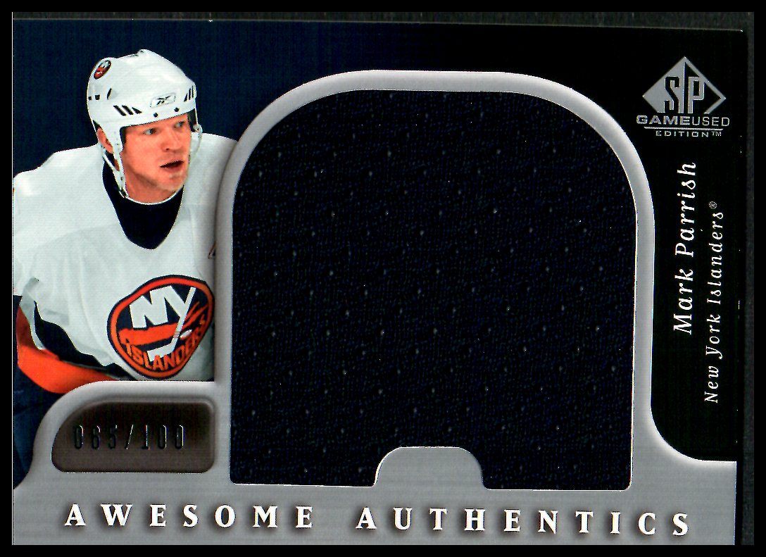 2005-06 SP Game Used Awesome Authentics #AAMP Mark Parrish (image for) 2005-06 SP Game Used Awesome Authentics #AAMP Mark Parrish